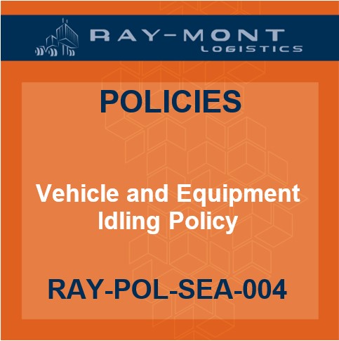 RAY-POL-SEA-004 Vehicle and Equipment Idling Policy
