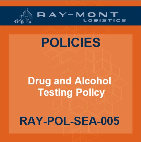 RAY-POL-SEA-005 Drug and Alcohol Testing Policy