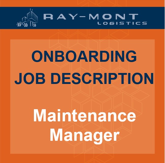 Job Description - Maintenance Manager
